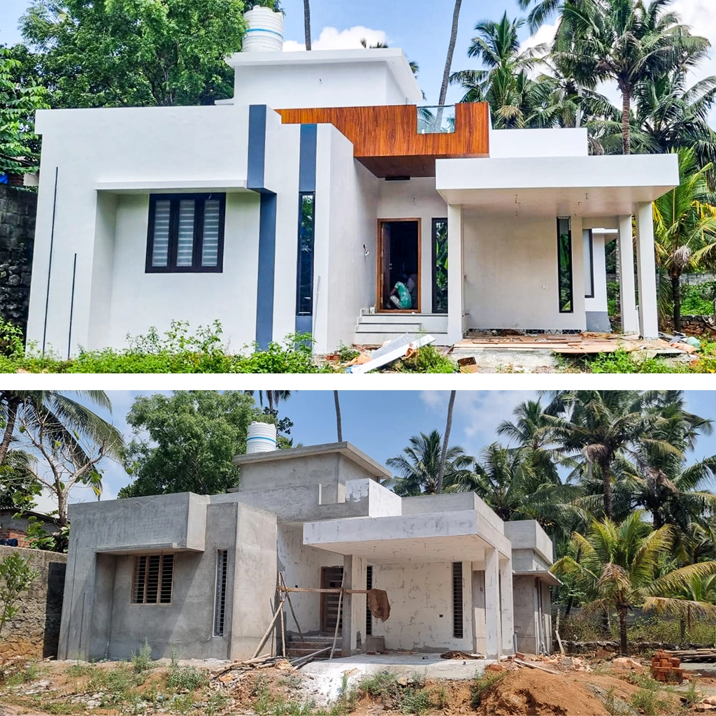 Completed projects by Singarc Builders featuring modern design and superior construction.