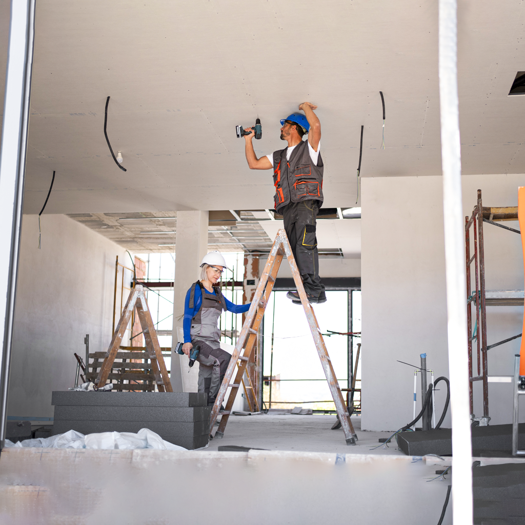 Home remodeling project with upgraded kitchen, modern flooring, and revamped living spaces, highlighting Singarc Builders' expertise in transforming old spaces into modern marvels.